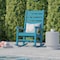 Flash Furniture Blue All-Weather Classic Outdoor Rocking Chair LE-HMP-2002-110-BL-GG - alternate 2